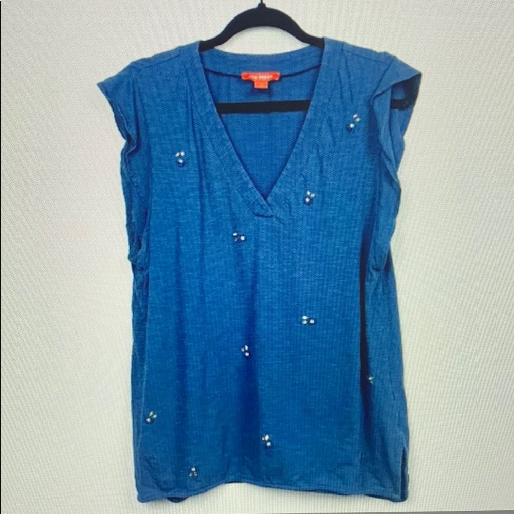 Joe Fresh Blue V-Neck Top
